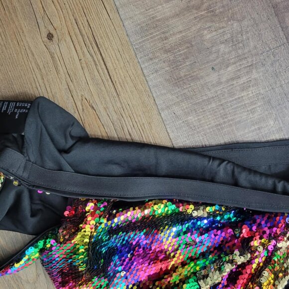XL Sequin Crop top by H&M - elastic band + the sequins flip over! - Picture 3 of 5
